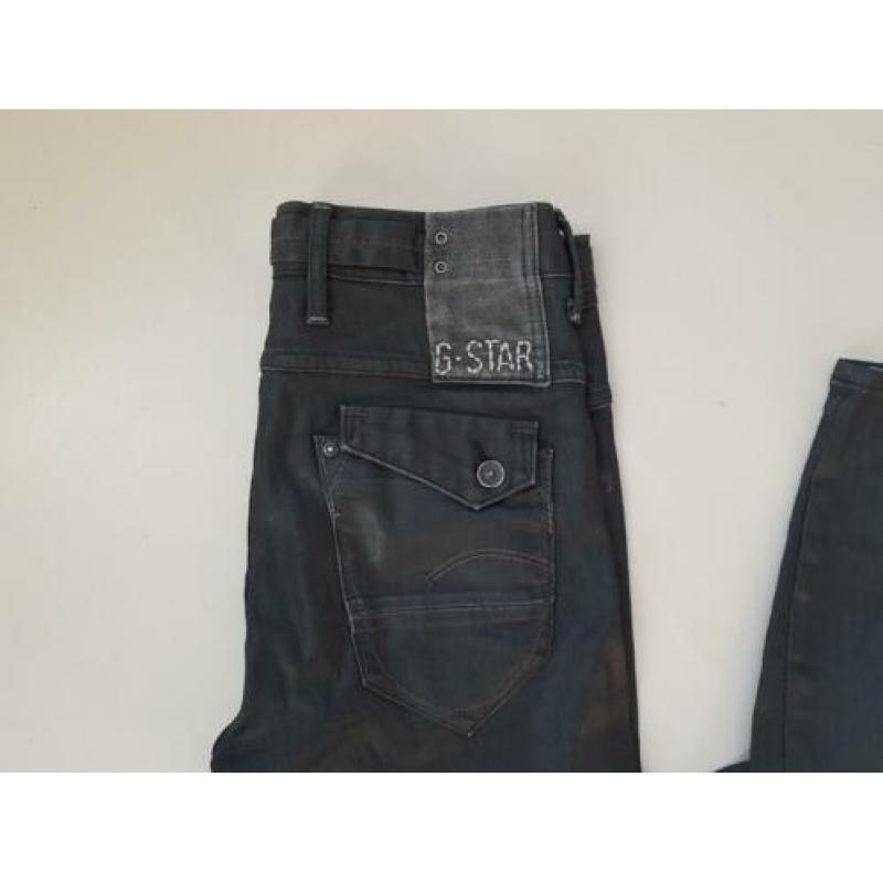 G-star zwarte skinny stretch jeans maat 25 L 32 diesel gstar