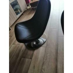 Tirup fauteuils zwart leder