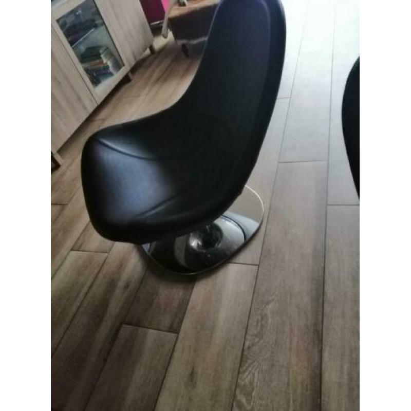 Tirup fauteuils zwart leder