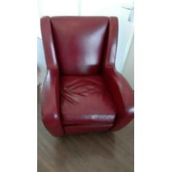 Te koop Poltrona frau design fauteuil Turijn bordeau rood