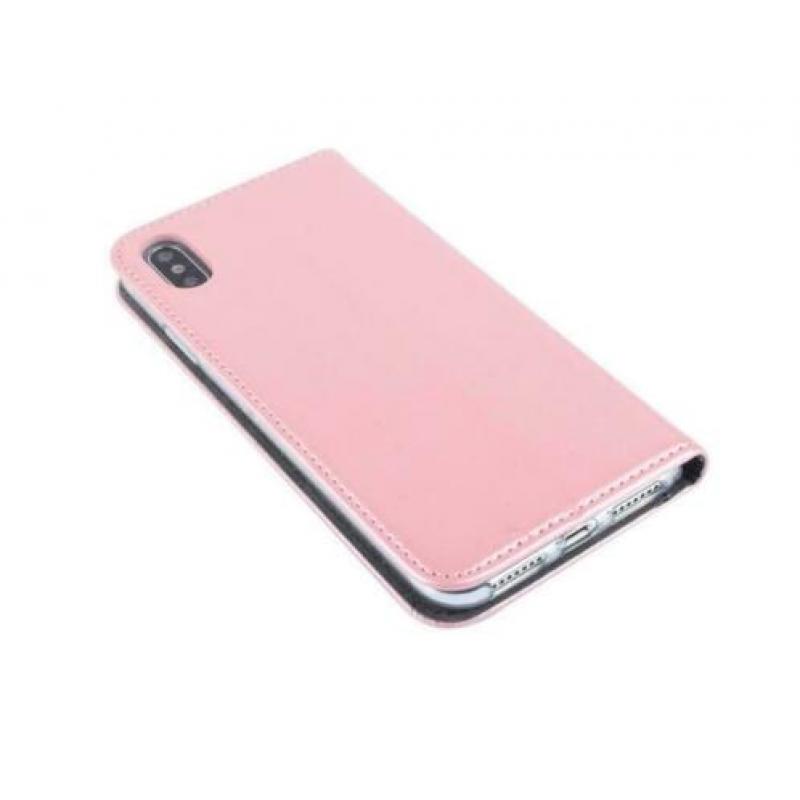 Apple Iphone Xs Max Mooi bookcase telefoonhoesje roze/goud