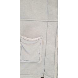 Winterjas licht blauw met warme voering maat 122