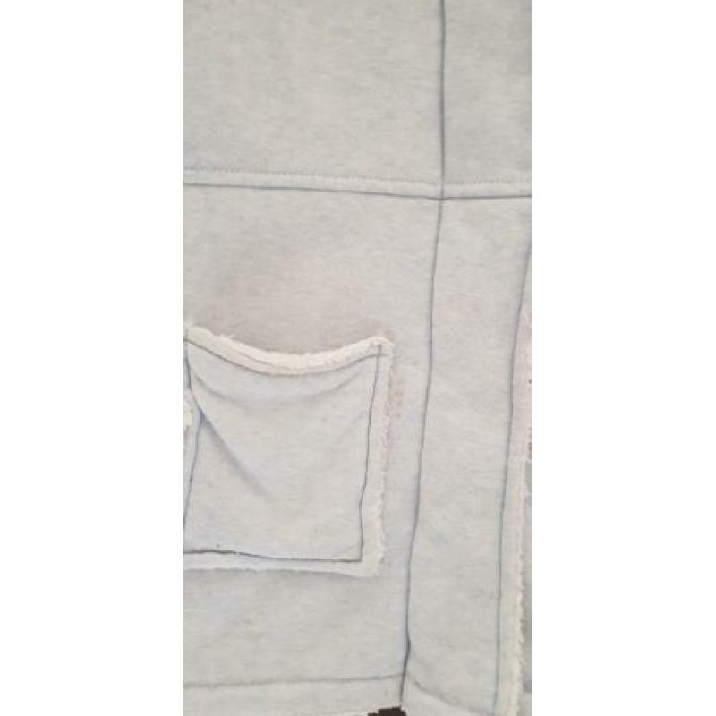Winterjas licht blauw met warme voering maat 122