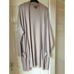 Beige Vest halflang maat L NIEUW
