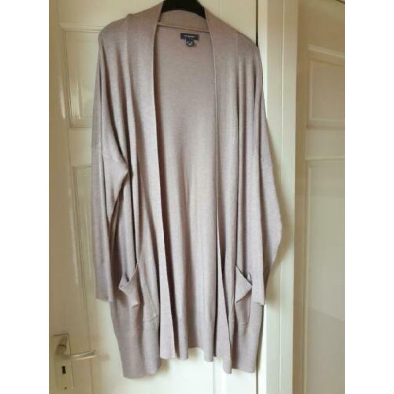 Beige Vest halflang maat L NIEUW