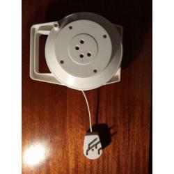 Haspel met 15 meter telefoonkabel
