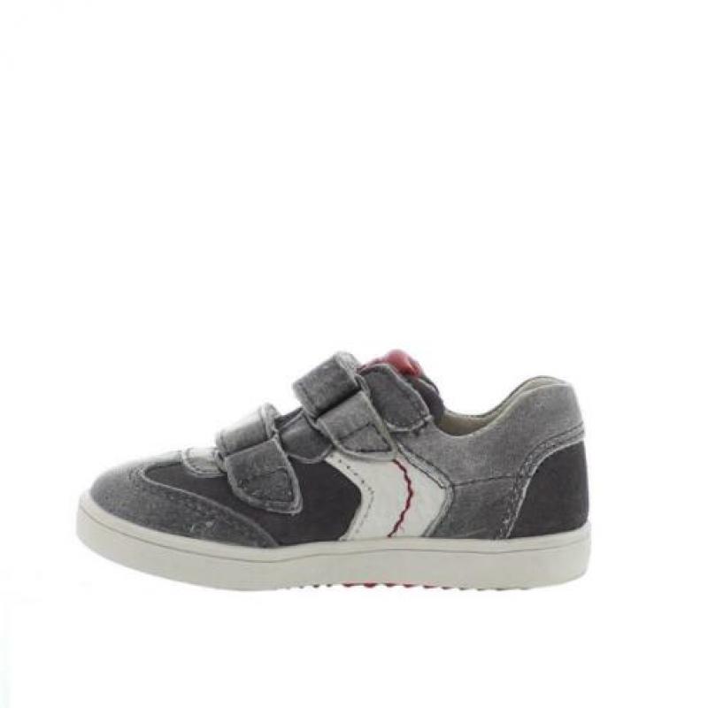 NIEUW! Stoere leren grijze sneakers van Braqeez maat 22