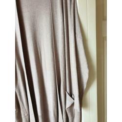 Beige Vest halflang maat L NIEUW