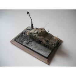 Diorama schaal 1/35 Zware Duitse Puma Pantserwagen