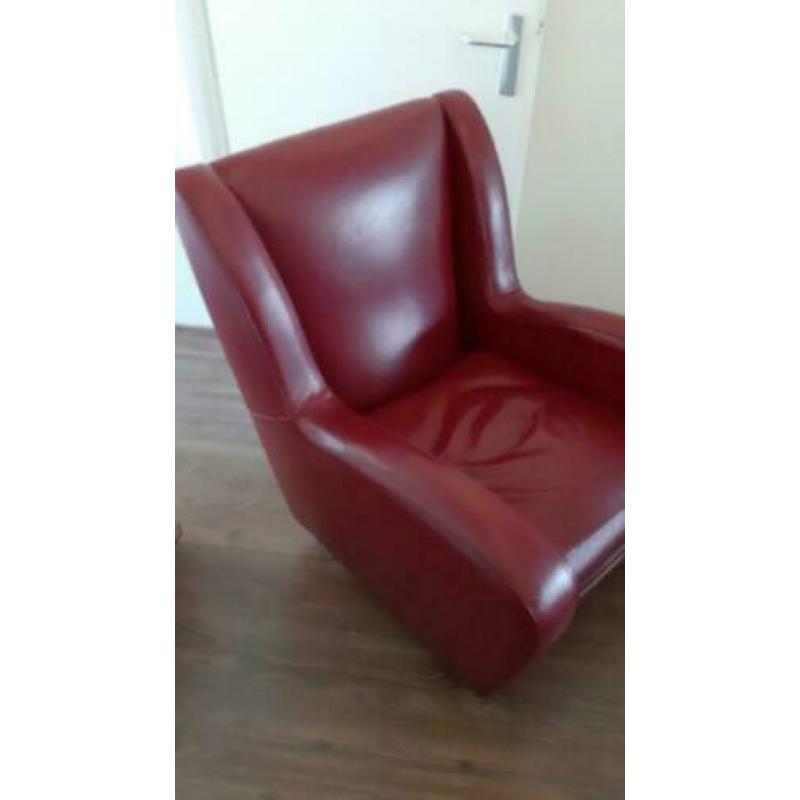 Te koop Poltrona frau design fauteuil Turijn bordeau rood