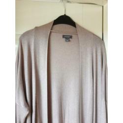 Beige Vest halflang maat L NIEUW