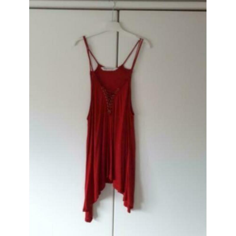 Rode top met punten H&M