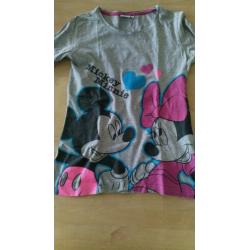 3 t-shirts met lange mouw, longsleeves Minnie mouse