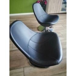Tirup fauteuils zwart leder