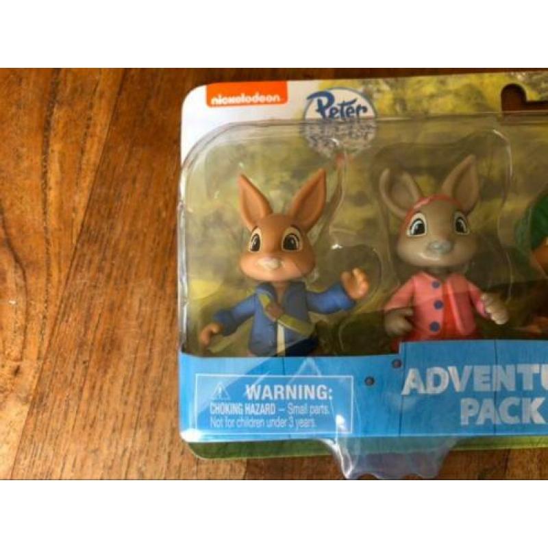 Pieter konijn/peter rabbit poppetjes figuurtjes beeldjes set