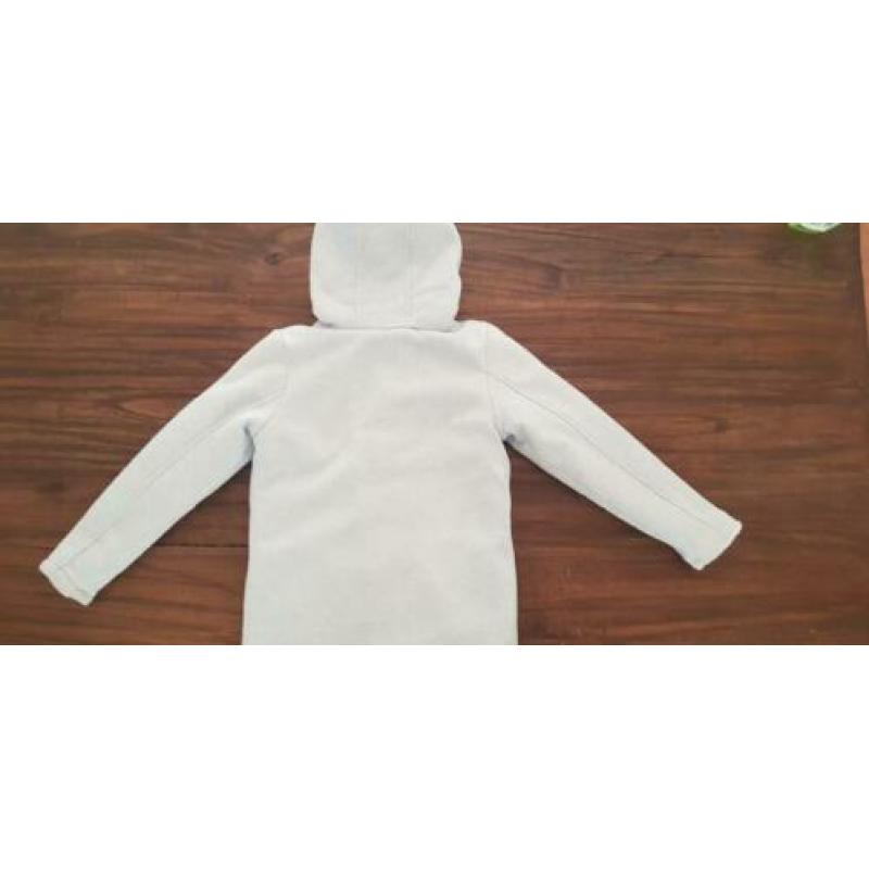 Winterjas licht blauw met warme voering maat 122