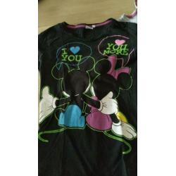 3 t-shirts met lange mouw, longsleeves Minnie mouse