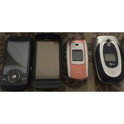 Partij telefoons + partij telefoon opladers