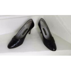 1946 VINTAGE Weltschuh sexy donkerbruine pumps 40 41