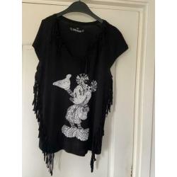 DISNEYLAND shirt Mickey met franjes maat XL. NIET GEDRAGEN