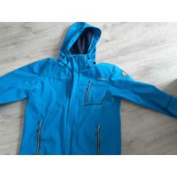 Te koop blauwe heren zomersoftshell jas maat XL icepeak