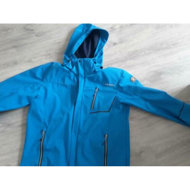 Te koop blauwe heren zomersoftshell jas maat XL icepeak