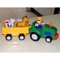 Veel kinder speelgoed: (vracht)auto's, tractor, Nooitgedagt