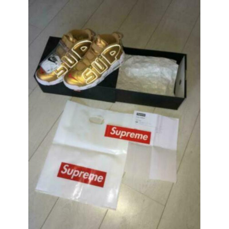 NIEUW IN DOOS: Supreme X Uptempo Gold Size 9.5!