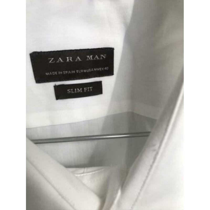 Wit overhemd Medium Slim-fit Zara