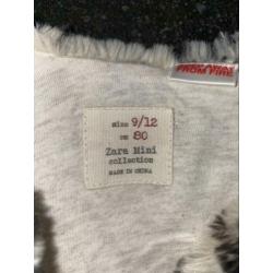 Zara baby meisje maat 80 bontjasje panter fakefur goede st.