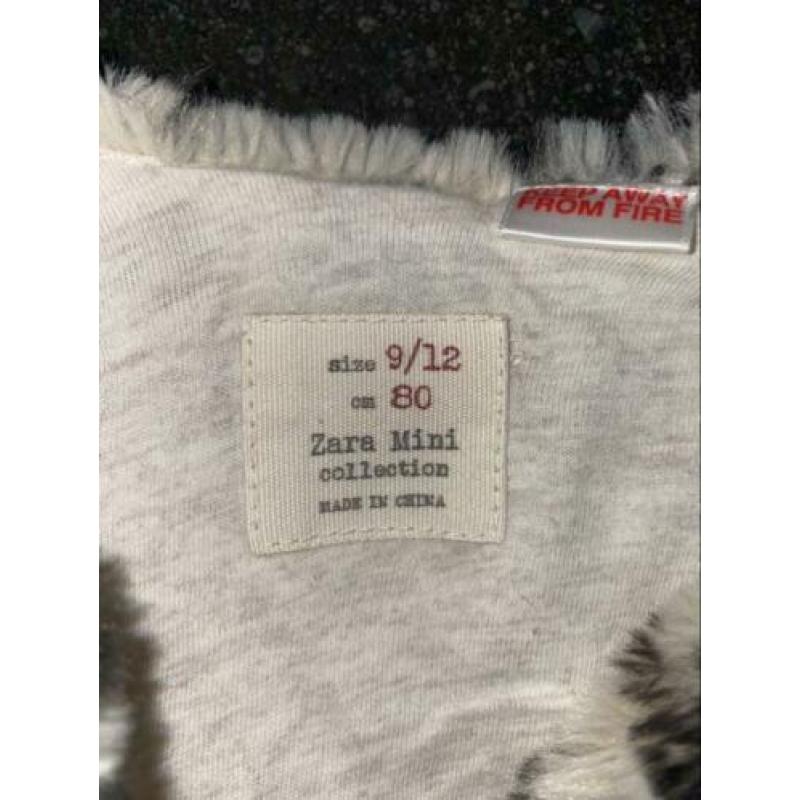 Zara baby meisje maat 80 bontjasje panter fakefur goede st.