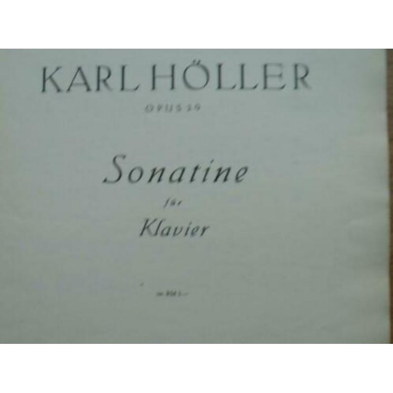 Karl höller -- sonate voor piano