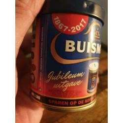 Uniek Buisman koffiestroop blik winkelblik jubileum blikje