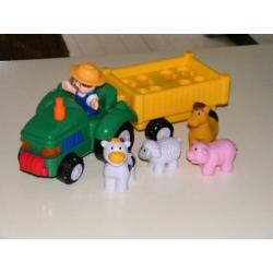 Veel kinder speelgoed: (vracht)auto's, tractor, Nooitgedagt