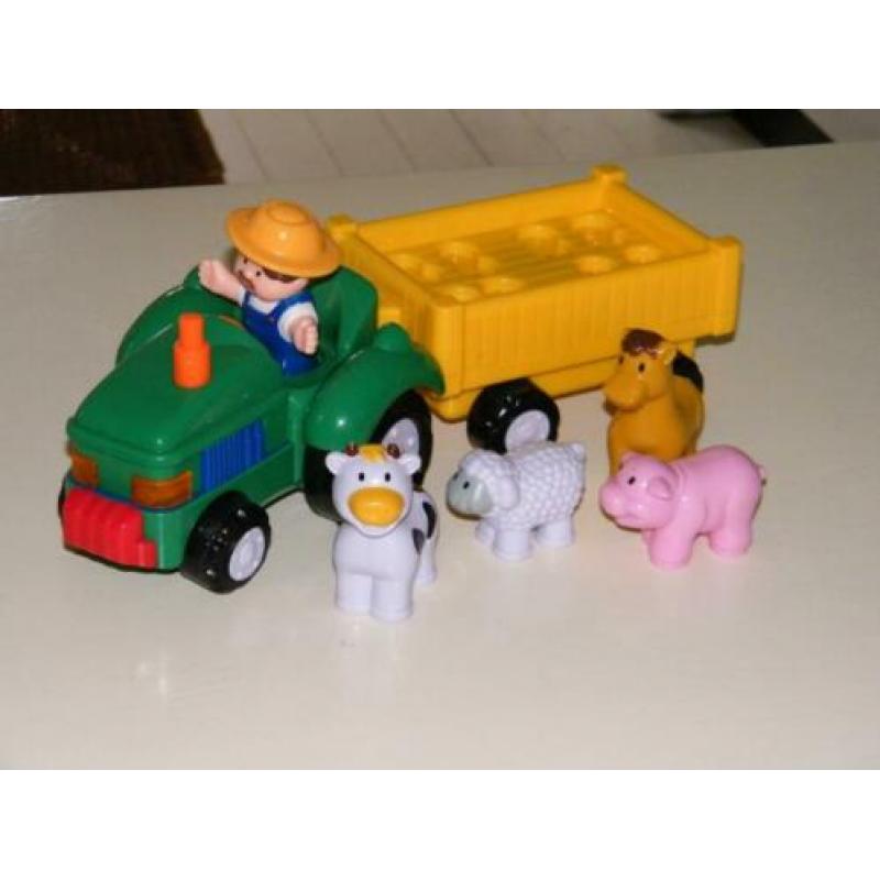 Veel kinder speelgoed: (vracht)auto's, tractor, Nooitgedagt
