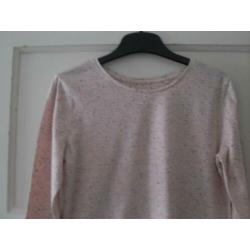 2 gemeleerde longsleeves maat 158-164 C&A nieuw