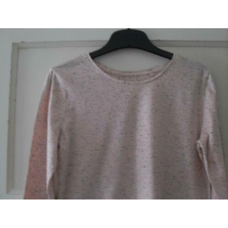2 gemeleerde longsleeves maat 158-164 C&A nieuw