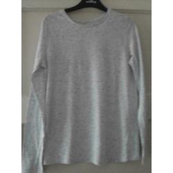 2 gemeleerde longsleeves maat 158-164 C&A nieuw