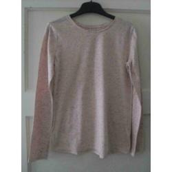 2 gemeleerde longsleeves maat 158-164 C&A nieuw
