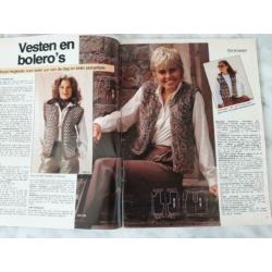 Anna handwerken, dec. 1981, stola, sjaal, mutsen haken e.a.