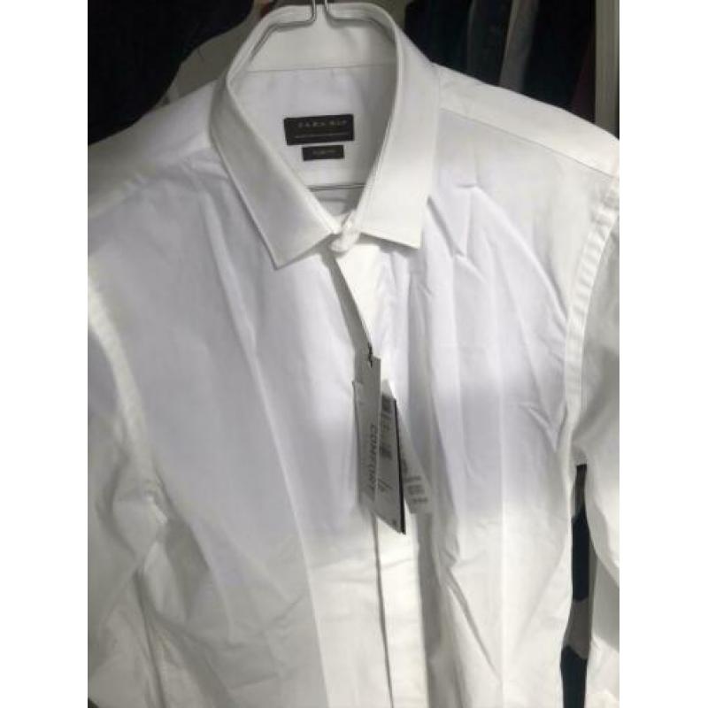 Wit overhemd Medium Slim-fit Zara