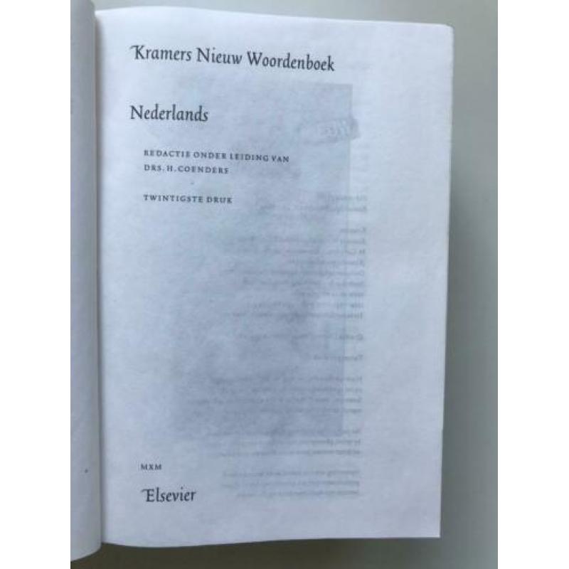 Kramers Woordenboek Nederlands