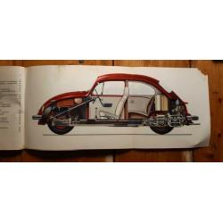 Vw volkswagen 1968 kever 1200 1300 en 1500 handleiding.