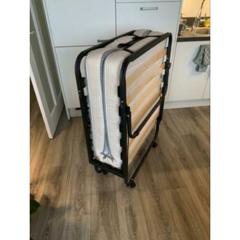 Logeerbed Milaan - grijs - 80x190 cm