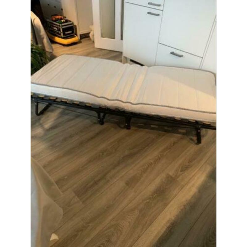 Logeerbed Milaan - grijs - 80x190 cm