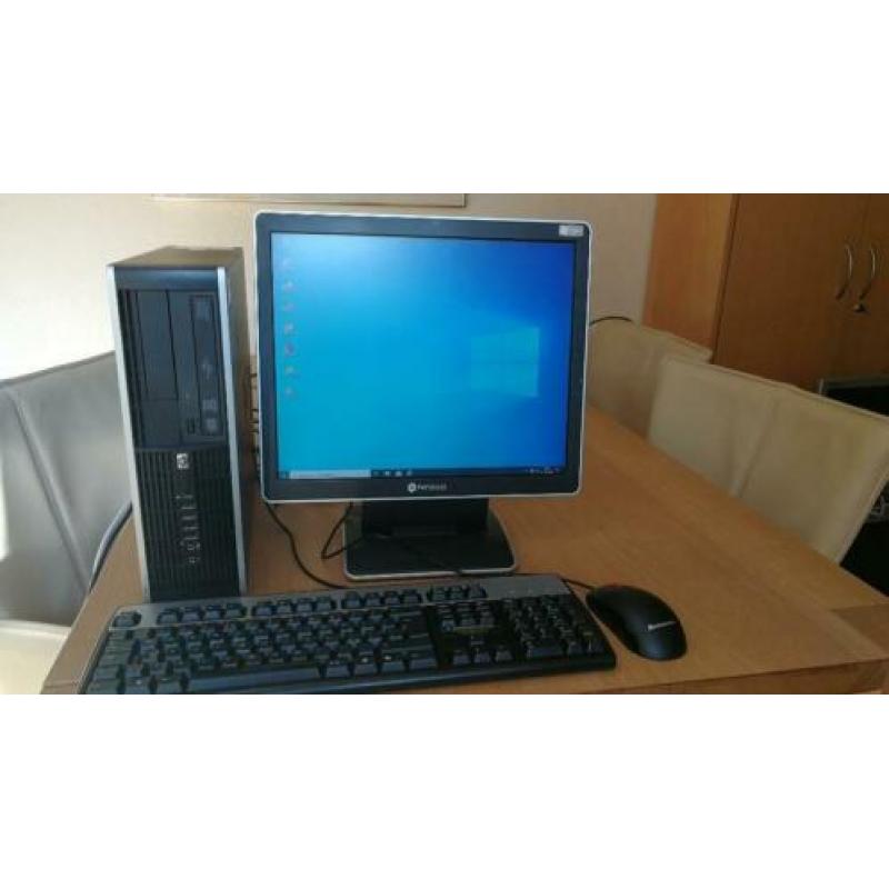 Mooie Hp 8000 Elite computer met Windows 10 compleet