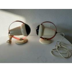 2 Mooie vintage Philips warmte lampen jaren 60.