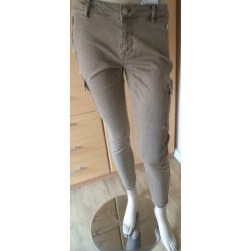 ZARA nieuwe cargo skinny stretchbroek maat 38