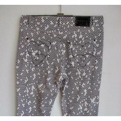 Broek in zwart/wit dessin van Anna Scott - mt 38