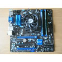 Upgade set, Amd quadcore, 4gb ram, Msi moederbord